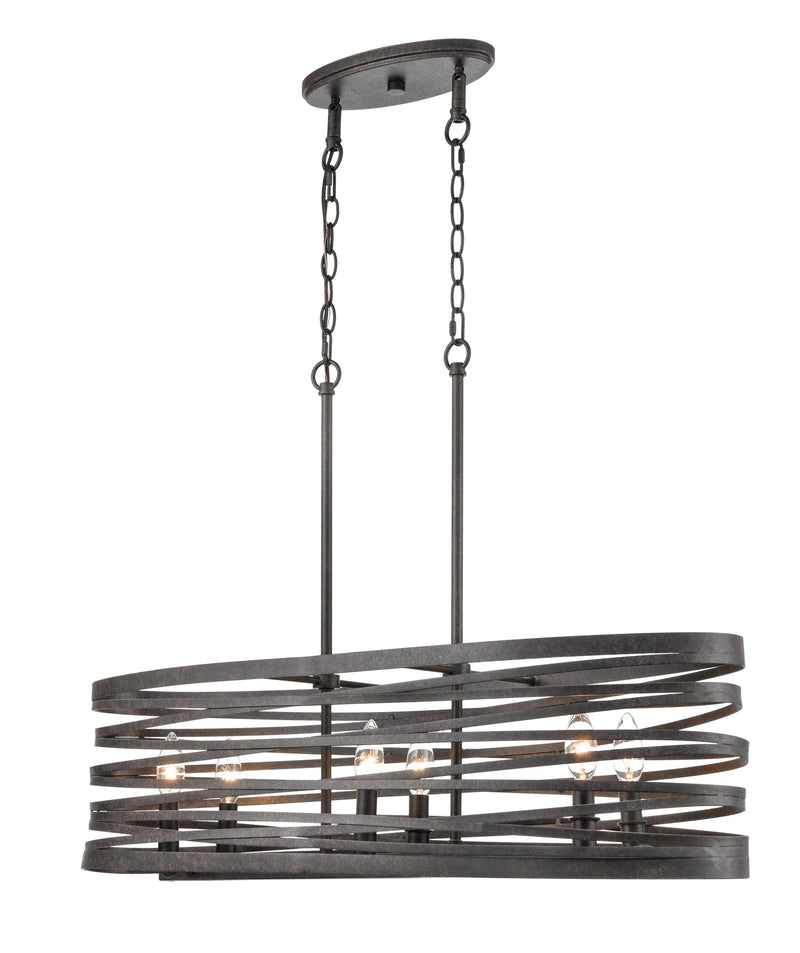 Shoppers Lighting CH20036-WI 6-Light Chandelier, Weathered Iron Finish Main Image.jpg