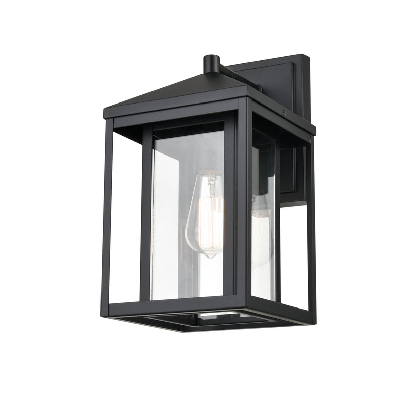 Shoppers Lighting ODW207-MB 1-Light Outdoor Wall Lantern, Matte Black Finish Main Image.jpg