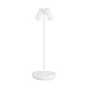 Visual Comfort Modern SLTB27027W Doppia Accent Rechargeable Table Lamp by Sean Lavin, Matte White Alternate Image 2.jpg