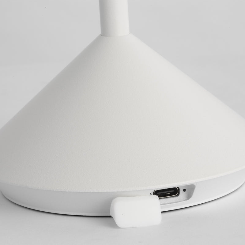 Visual Comfort Modern SLTB27127W Moneta Accent Rechargeable Table Lamp by Sean Lavin, Matte White Alternate Image.jpg