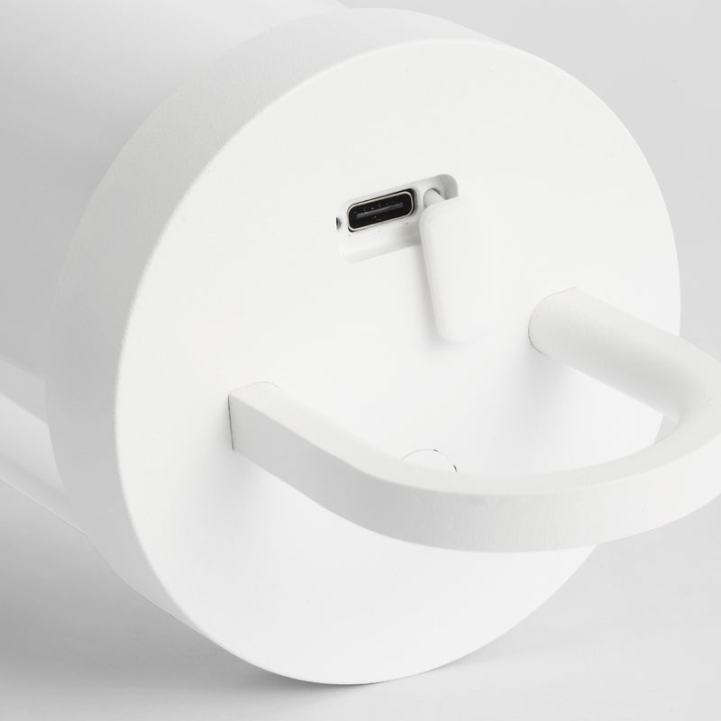 Visual Comfort Modern SLTB27327W Kandella Accent Rechargeable Table Lamp by Sean Lavin, Matte White Alternate Image 4.jpg
