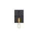 Tae 5.5 inch Wide 1-Light Black Industrial Metal Wall Sconce with Aged Brass Socket Cup and Black Cord Main Image.jpg