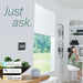 Just ask Amazon Alexa, Google Assistant or Apple Home Kit