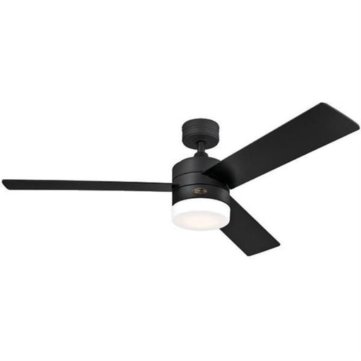 Ultimate Hockey Fans Washington Capitals 55-in Brushed LED Indoor Downrod  or Flush Mount Ceiling Fan with Light Remote (4-Blade) at