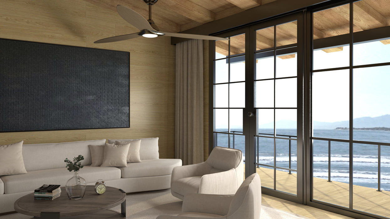 Custom Sleek ceiling fan in modern minimalist setting